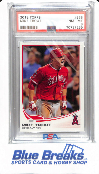 2013 Topps - Mike Trout - #338 - PSA 8 - Los Angeles Angels - Baseball