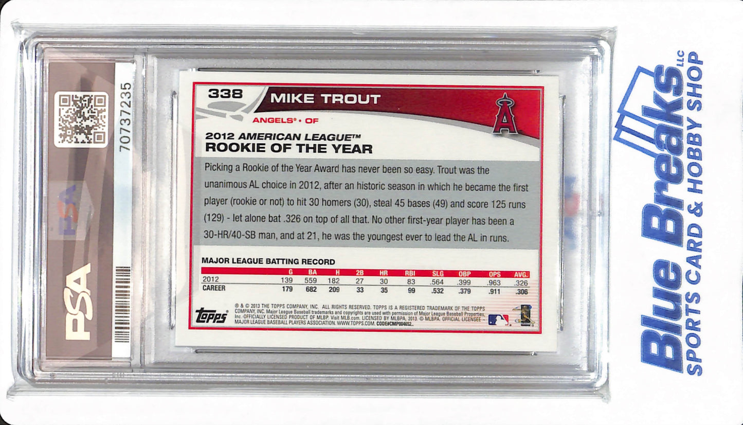 2013 Topps - Mike Trout - #338 - PSA 8 - Los Angeles Angels - Baseball