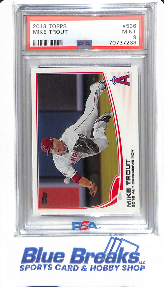 2013 Topps - Mike Trout - #536 - PSA 9 - Baseball - Los Angeles Angels