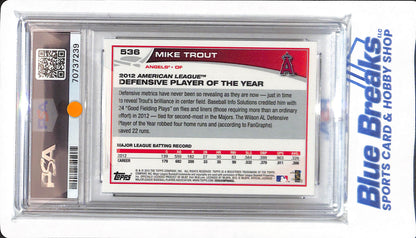 2013 Topps - Mike Trout - #536 - PSA 9 - Baseball - Los Angeles Angels