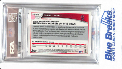 2013 Topps - Mike Trout - #536 - PSA 8 - Los Angeles Angels - Baseball