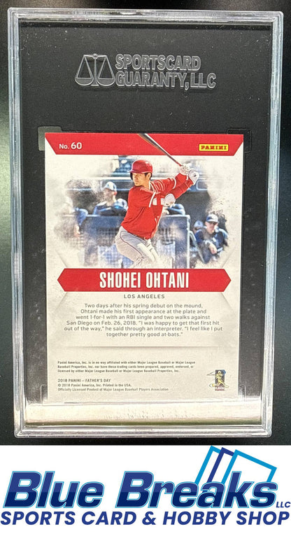 2018 Panini Father's Day Shohei Ohtani 83/399 #60 SGC 10 Los Angeles Angels