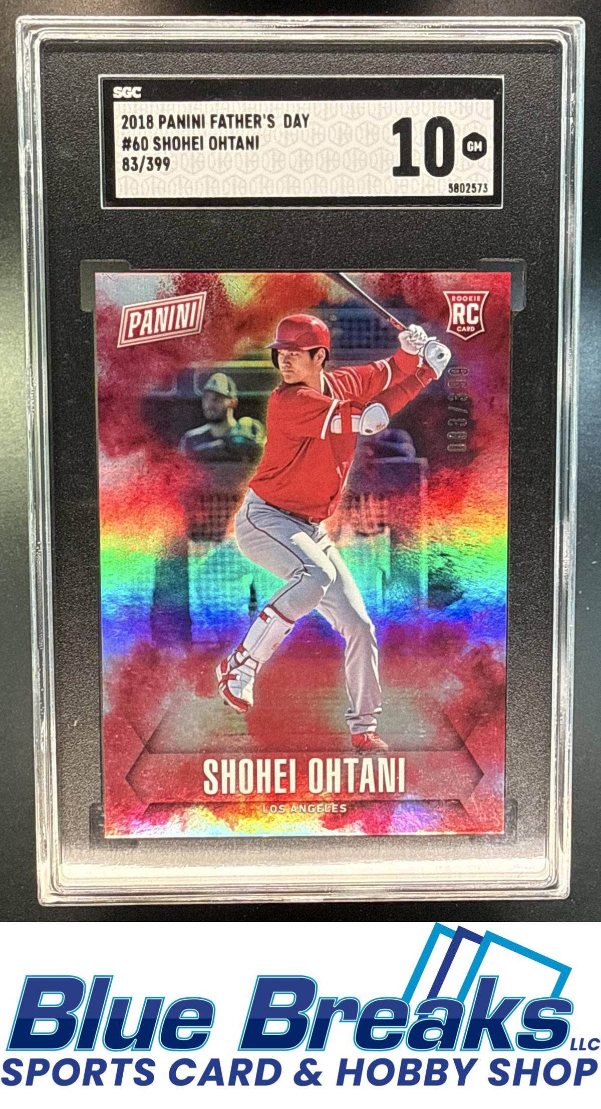 2018 Panini Father's Day Shohei Ohtani 83/399 #60 SGC 10 Los Angeles Angels