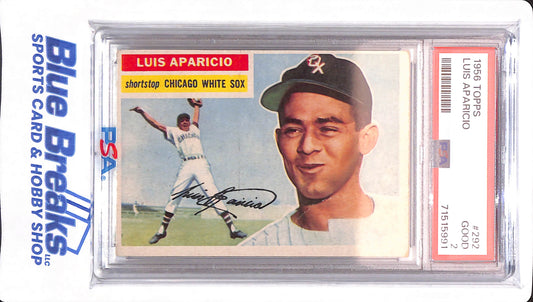 1956 Topps - Luis Aparicio - # 292 - Chicago White Sox - PSA 2 - Baseball