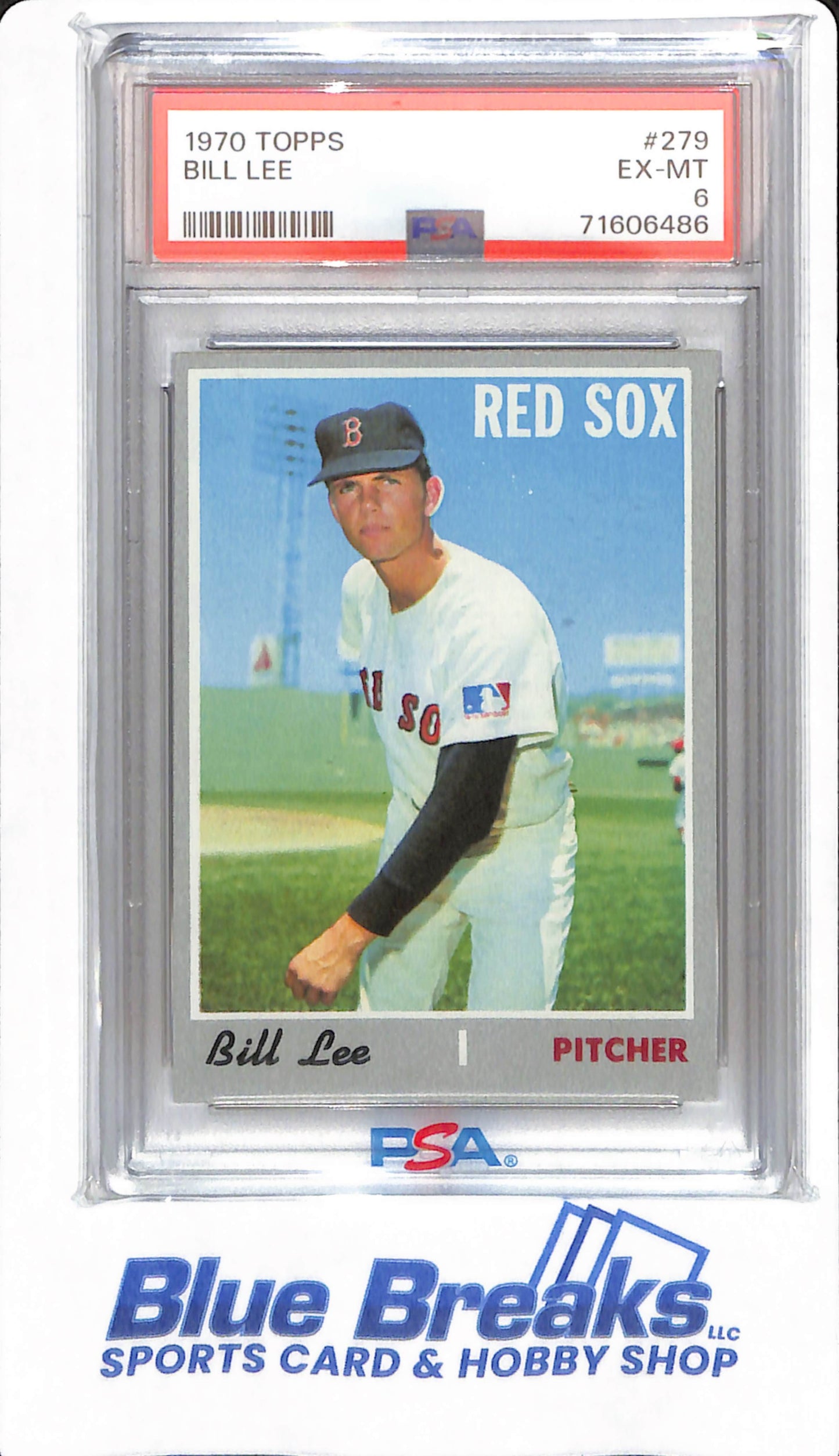 1970 Topps - Bill Lee - # 279 - PSA 6 - Baseball - Boston Red Sox