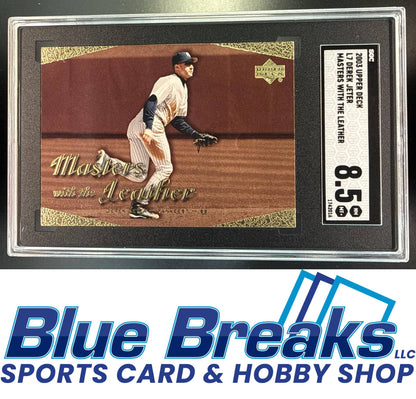 2003 Upper Deck Derek Jeter #L7 Masters with the Leather SGC 8.5 New York Yankees