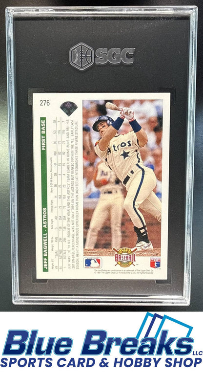1992 Upper Deck Jeff Bagwell [RC] #276 SGC 9 Houston Astros