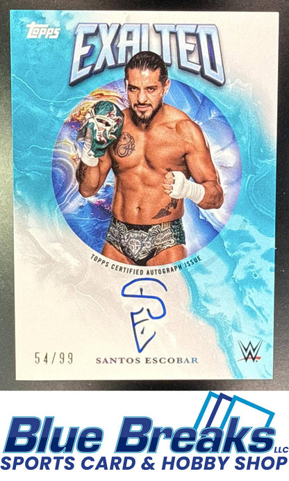 2025 Topps Exalted WWE Auto Aqua Santos Escobar 054/99 #EXA-SAN