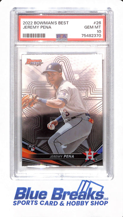 2022 Bowman's Best - Jeremy Pena - # 26 - Baseball - PSA 10 - Houston Astros