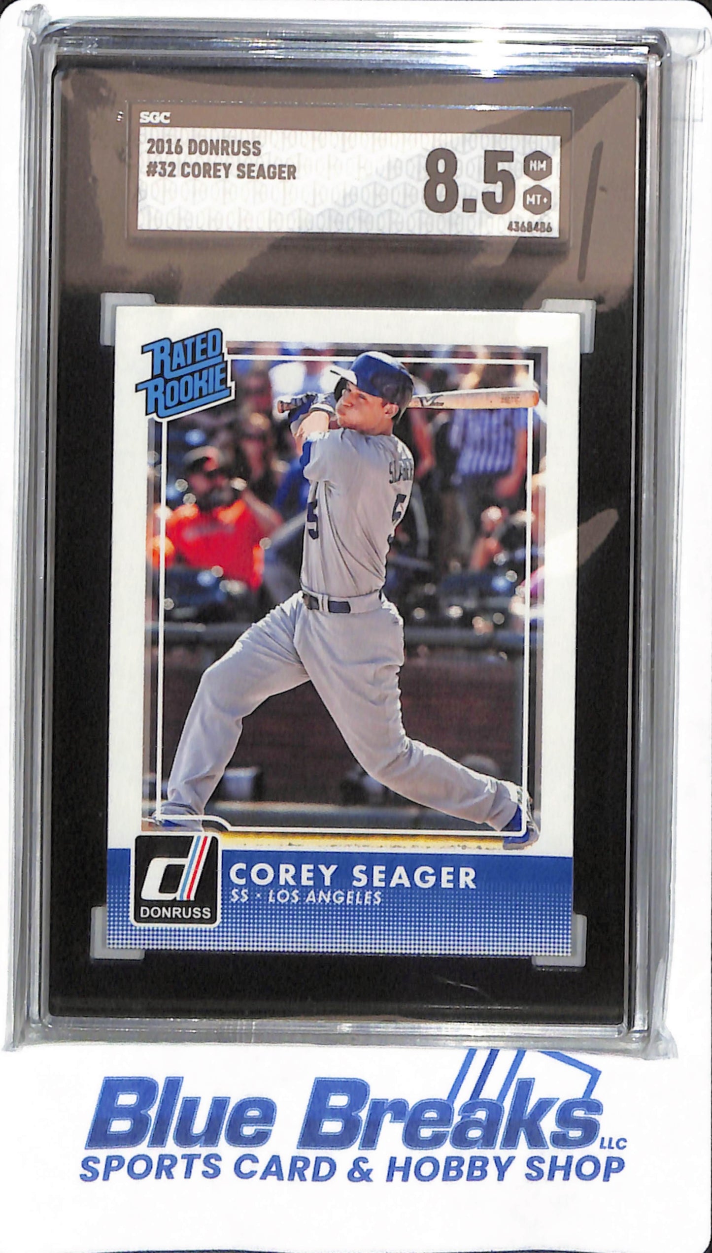 2016 Donruss - Corey Seager - #32 - SGC 8.5 - Los Angeles Dodgers - Baseball