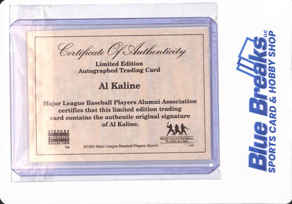 1995 Legends Autographs - Al Kaline - Autographed