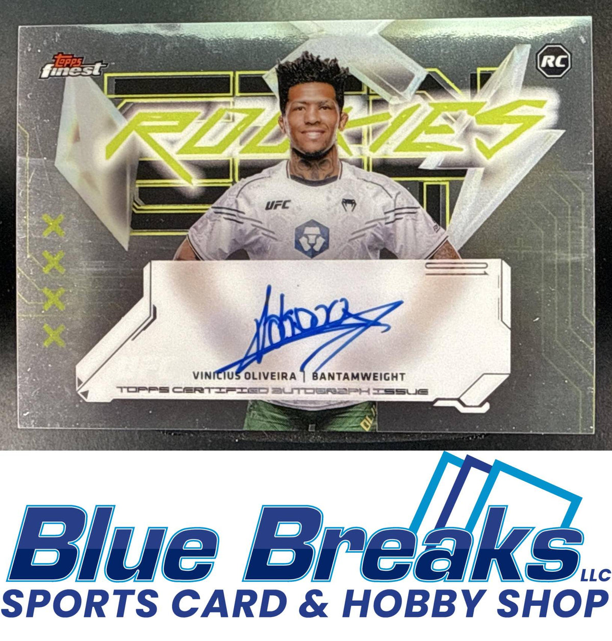 2025 Topps UFC Finest RC Auto Vinicius Oliveira [RC] #FRA-VO