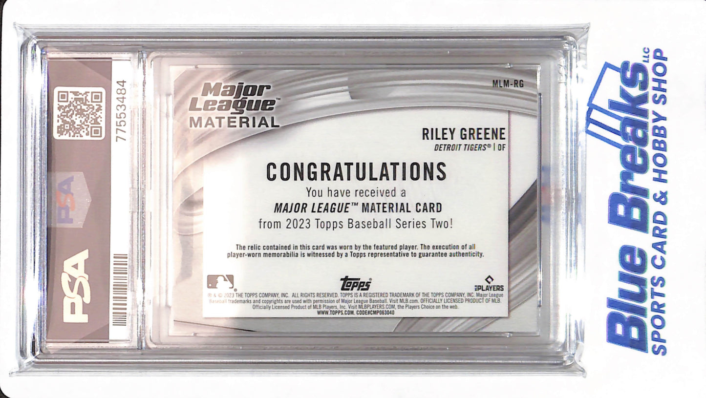 2023 Topps - Riley Greene - # MLMRG - Detroit Tigers - Baseball - PSA 10 - Major League Material