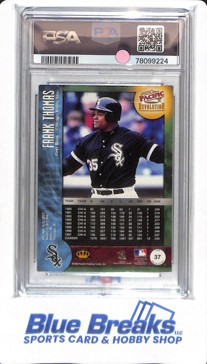 1998 Pacific Revolution - Frank Thomas - #37 - PSA 6 - Chicago White Sox - Baseball