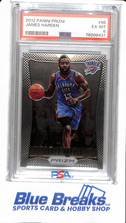 2012 Panini Prizm - James Harden - #95 - PSA 6 - Oklahoma City Thunder - Basketball