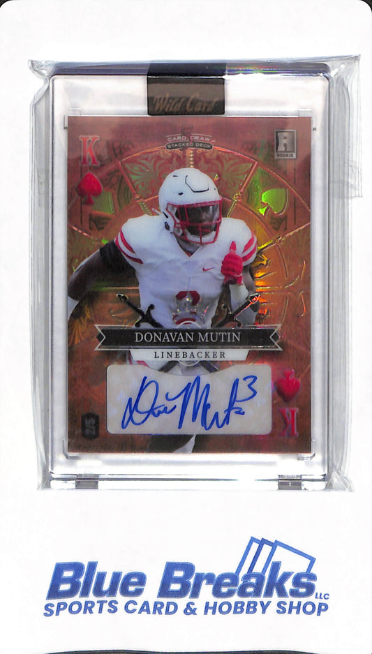 2023 Wild Card - Donavan Mutin - #SD-DMA - 2/5 - Autographed - Atlanta Falcons - Football