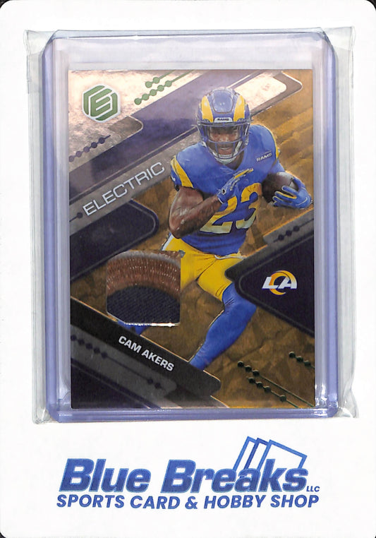 2022 Panini Elements - Cam Akers - # ELE-27 - Los Angeles Rams - Football Relic - Gold - 08/10