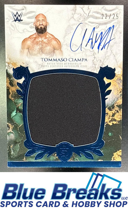 2025 Topps Royalty WWE Relic Auto Blue Tommaso Ciampa 22/25 #RYA-TCI