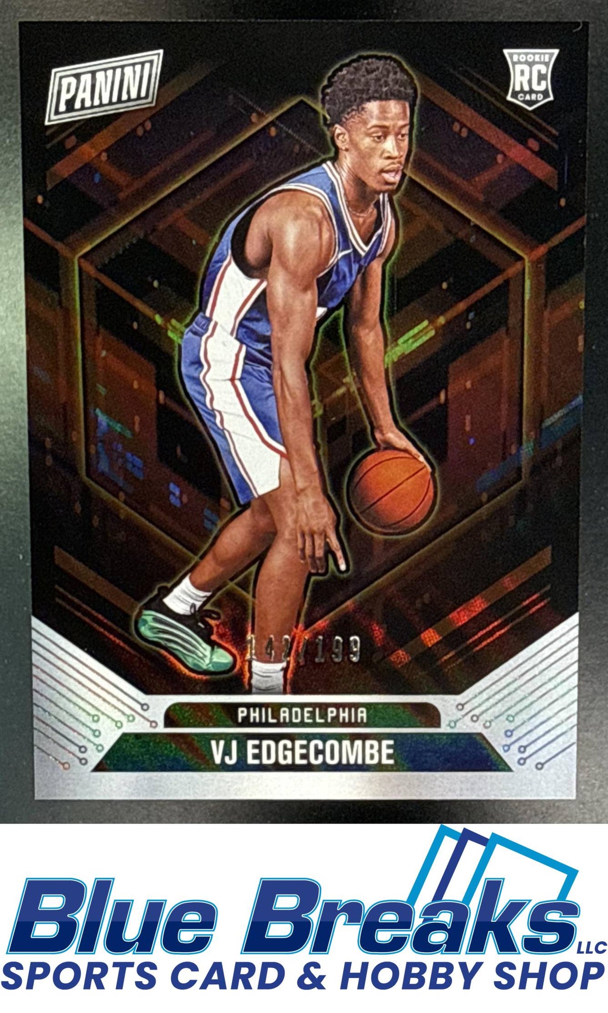 2025 Panini Cyber Monday VJ Edgecombe 142/199 #18 Philadelphia 76ers