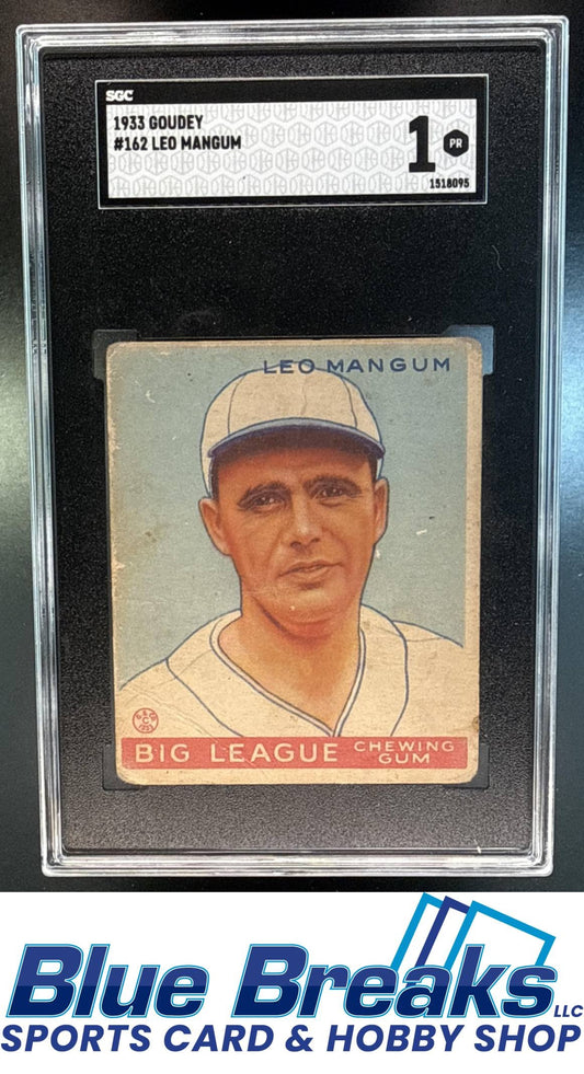 1933 Goudey R319 Leo Mangum [RC] #162 RC SGC 1