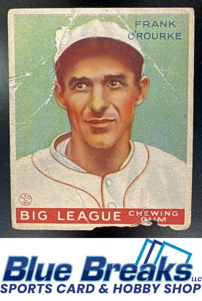 1933 Goudey R319 Frank O'Rourke [RC] #87 RC Milwaukee Brewers