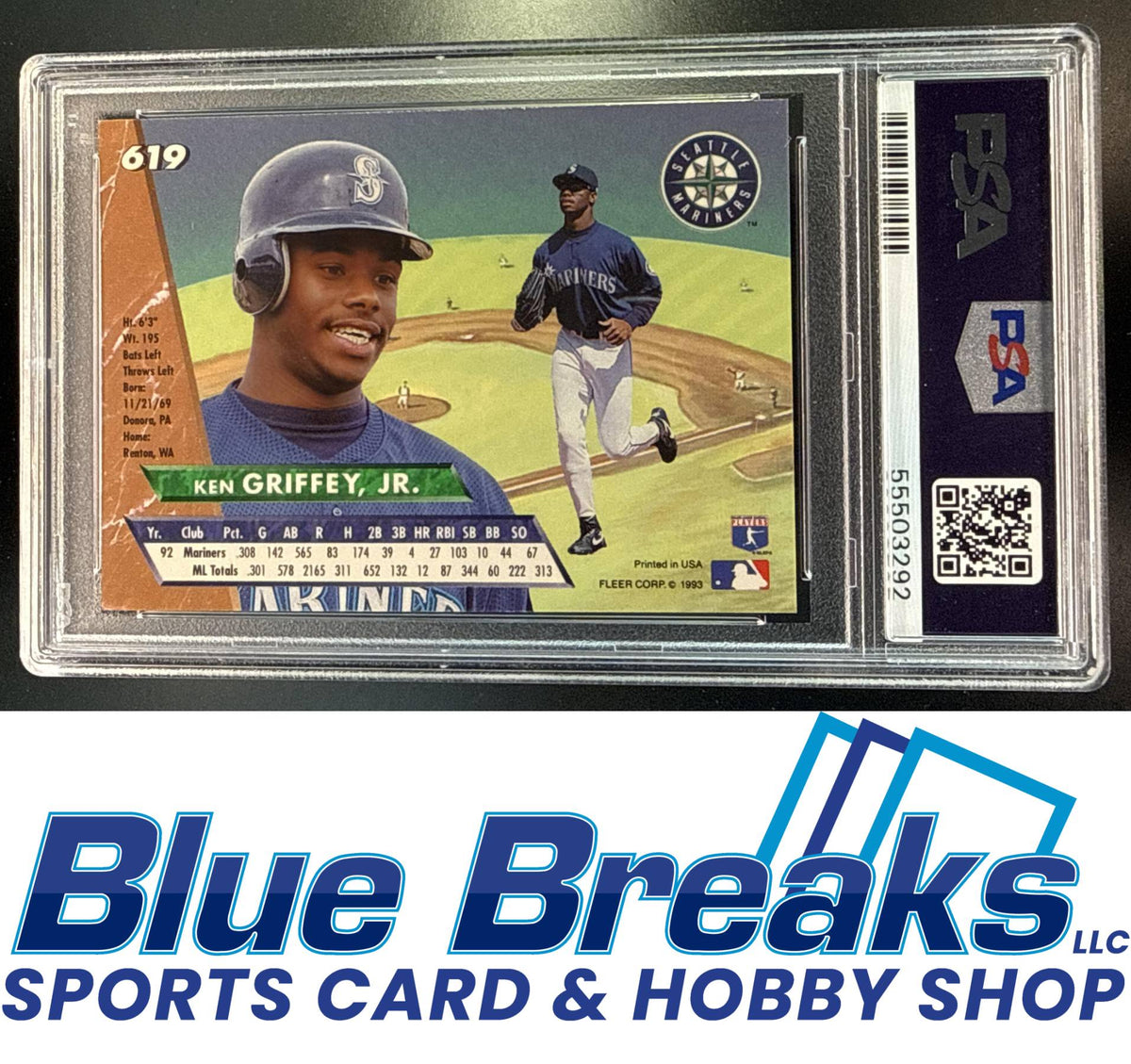 1993 Fleer Ultra Ken Griffey Jr. [RC] #619 PSA 9 Seattle Mariners