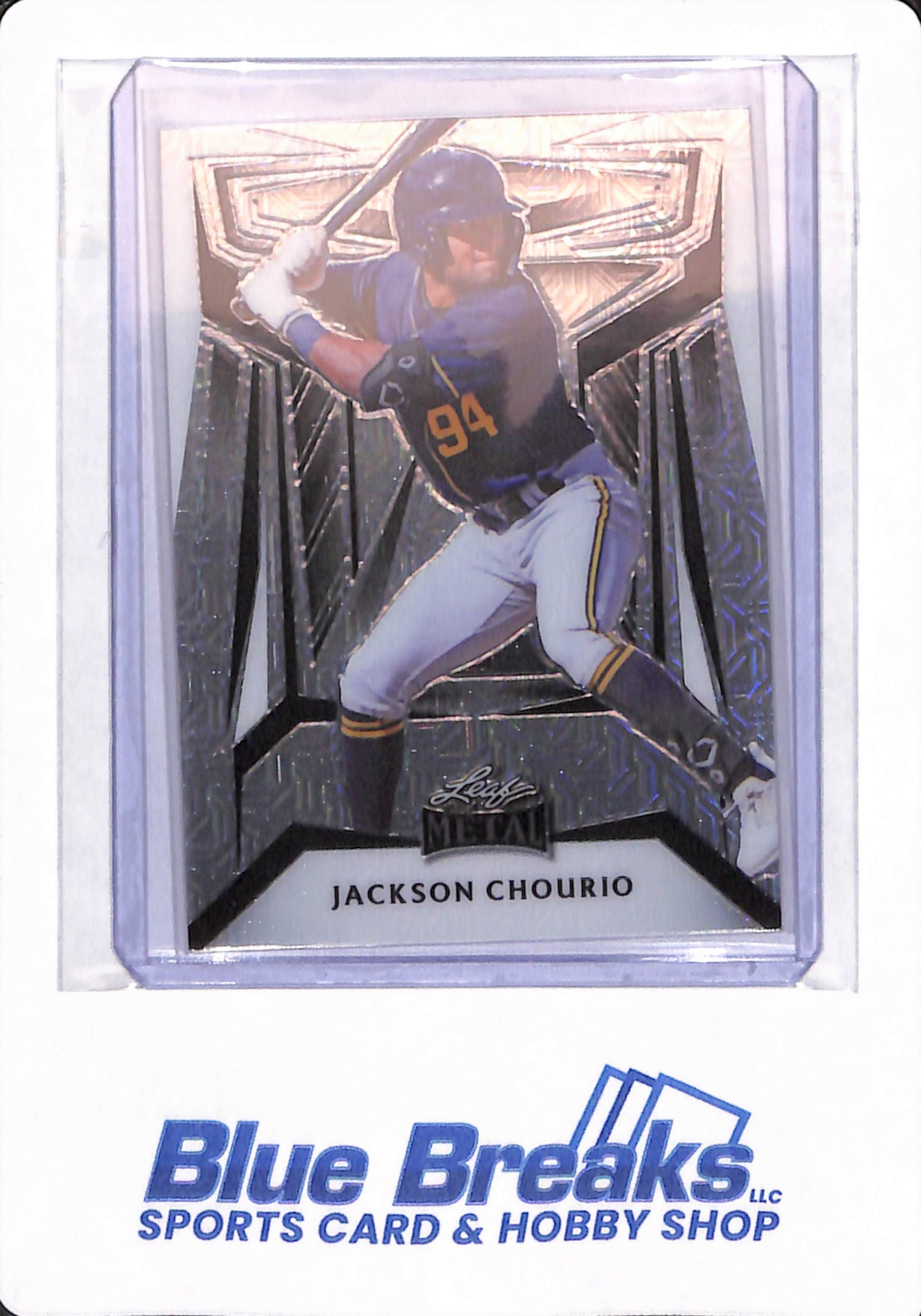 2023 Leaf Metal - Jackson Chourio - # B-20 - Milwaukee Brewers - Baseball - 3/6