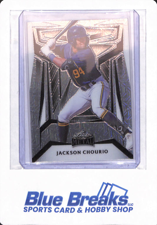 2023 Leaf Metal - Jackson Chourio - # B-20 - Milwaukee Brewers - Baseball - 3/6