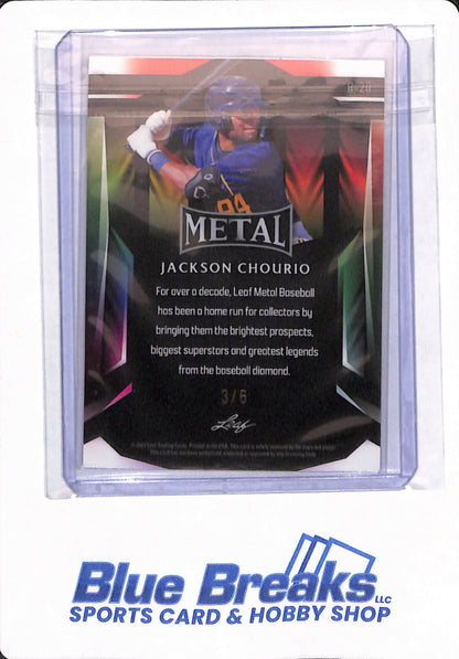 2023 Leaf Metal - Jackson Chourio - # B-20 - Milwaukee Brewers - Baseball - 3/6