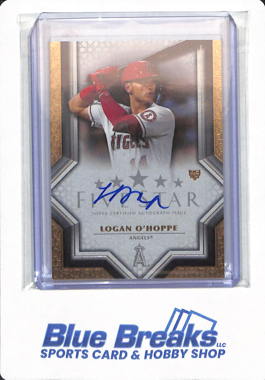 2023 Topps Five Star - Logan O'Hoppe - # FSA-LOH - Los Angeles Angels - Baseball - Autographed