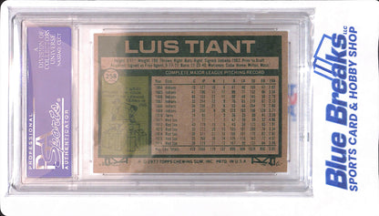 1977 Topps - Luis Tant - # 258 - Baseball - PSA 8 - Boston Red Sox