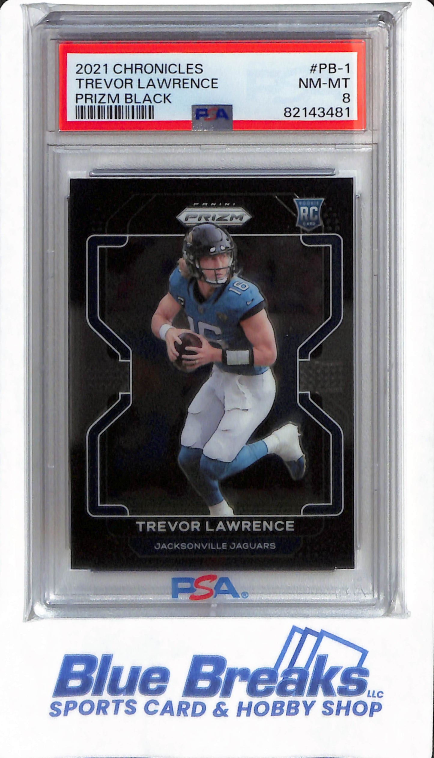 2021 Chronicles - Trevor Lawrence - #PB-1 - PSA 8 - Jacksonville Jaguars - Football