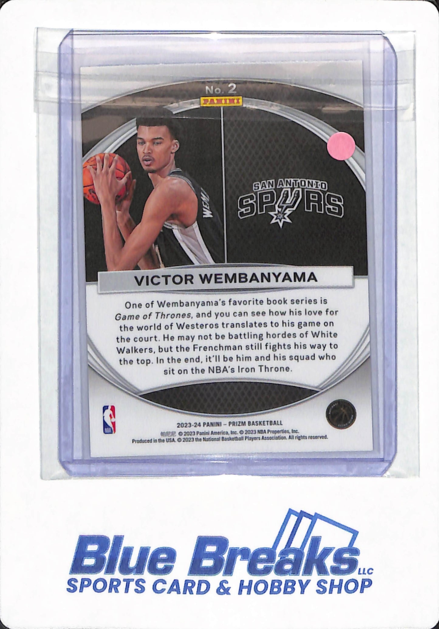 2023-24 Panini Prizm Basketball - Victor Wembanyama - #2 - San Antonio Spurs - Basketball - Global Reach