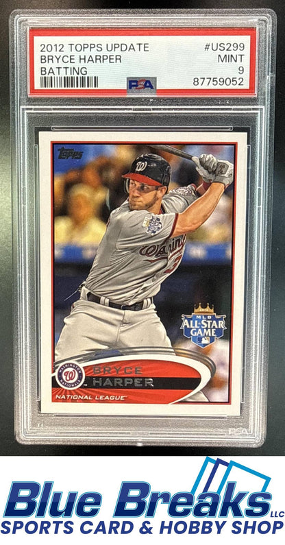 2012 Topps Update Bryce Harper [RC] #US299 RC PSA 9 Washington Nationals
