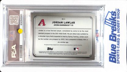 2022 Bowman Platinum - Jordan Lawlar - # MM13 - Arizona Diamondbacks - Baseball - Minted in Merit - Autographed - 28/50