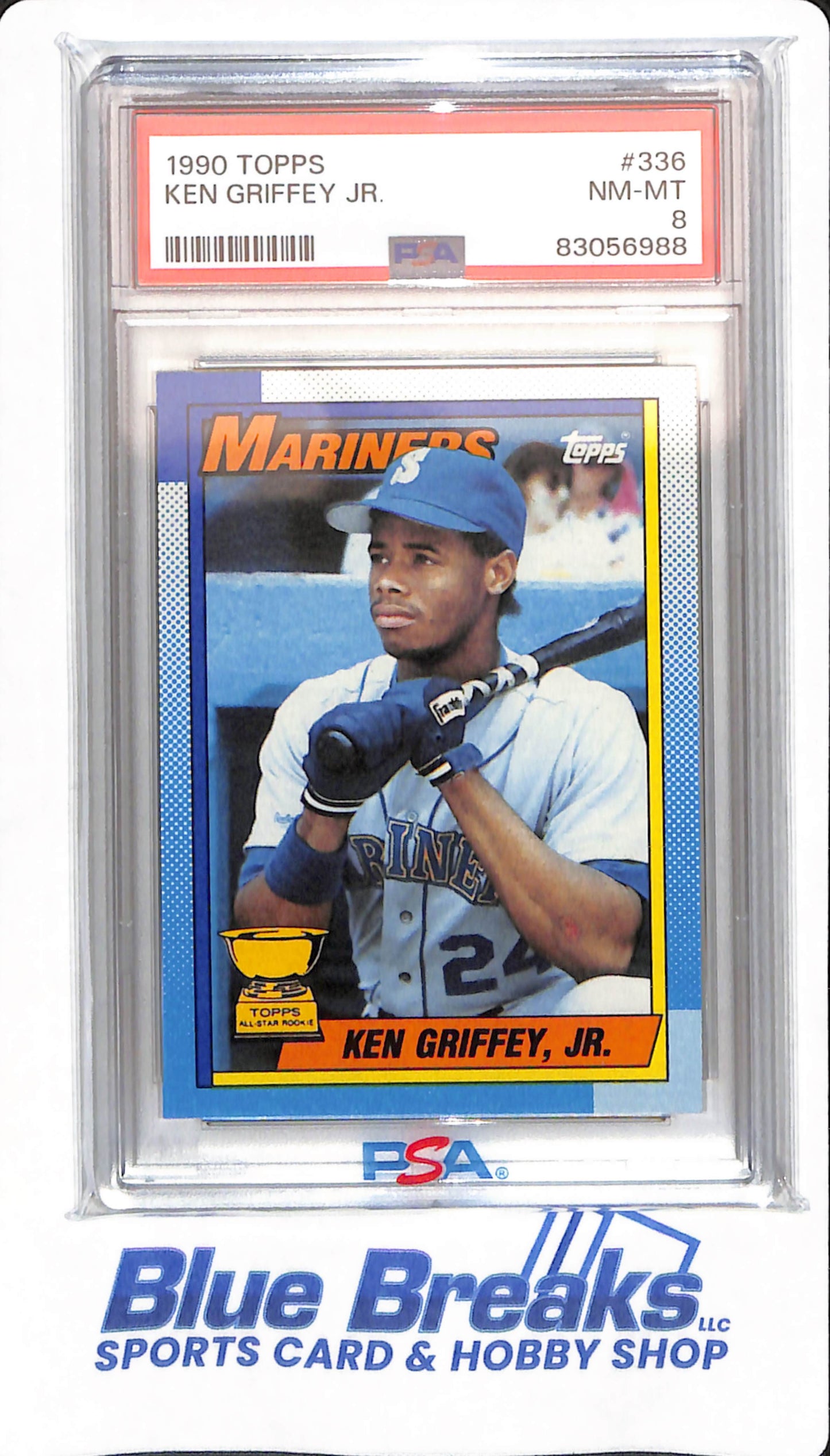 1990 Topps - Ken Griffey jr - # 336 - Seattle Mariners - Baseball - PSA 8