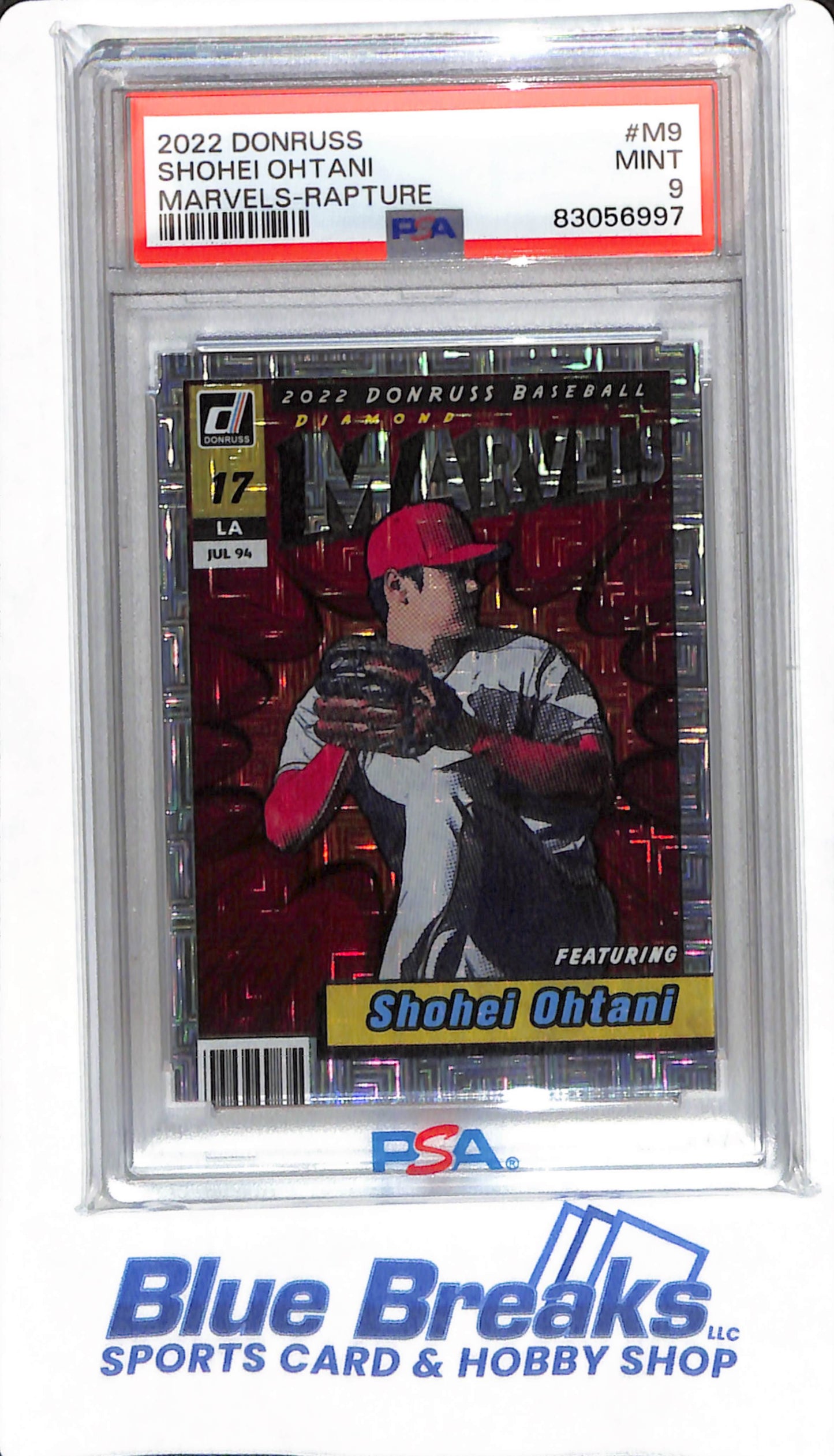 2022 Donruss - Shohei Ohtani - # M9 - PSA 9 - Baseball - Los Angeles Angels - Marvels - Rapture