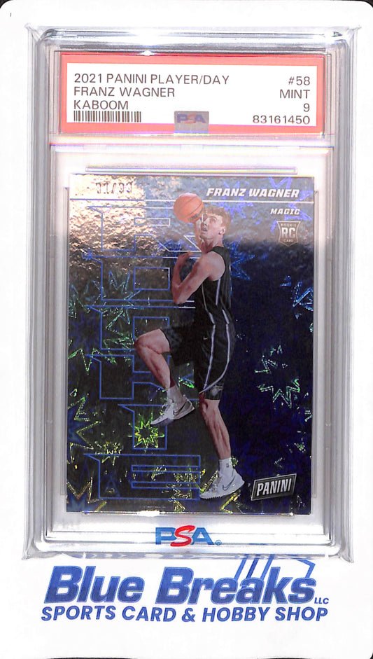 2021 Panini Player of the Day - Franz Wagner - #58 - Kaboom - PSA 9 - Basketball - Orlando Magic