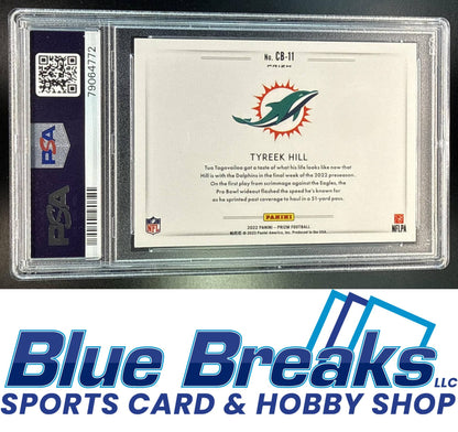 2022 Panini Prizm Color Blast Tyreek Hill [RC] #CB-11 PSA 10 Miami Dolphins