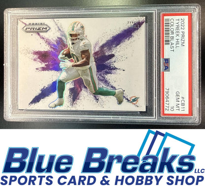 2022 Panini Prizm Color Blast Tyreek Hill [RC] #CB-11 PSA 10 Miami Dolphins