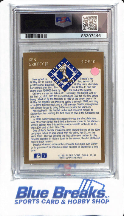 1991 Ultra Gold - Ken Griffey Jr - #4 - PSA 8 - Seattle Mariners - Baseball