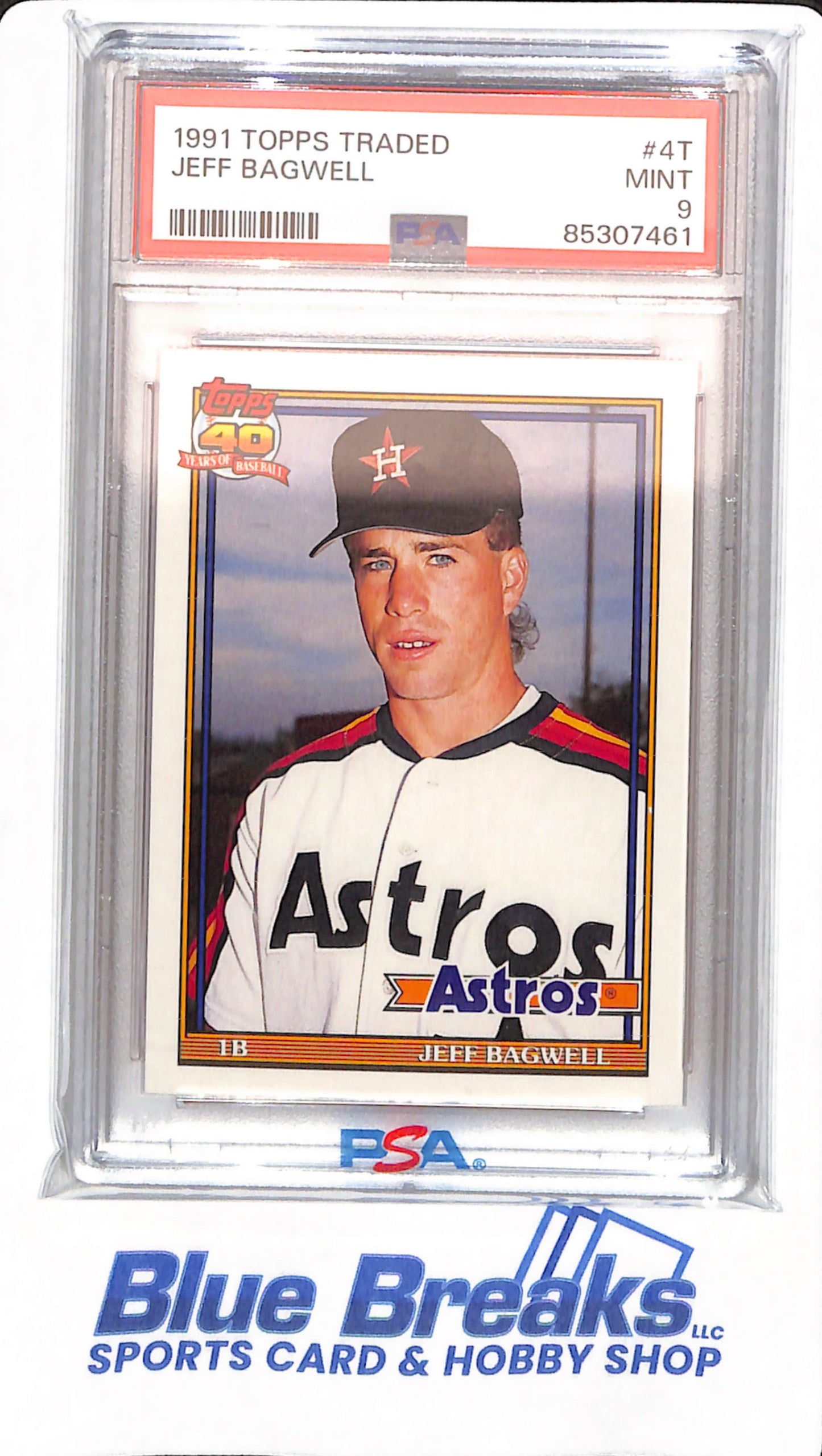 1991 Topps Traded - Jeff Bagwell - # 4T - PSA 9 - Houston Astros