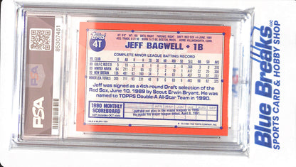 1991 Topps Traded - Jeff Bagwell - # 4T - PSA 9 - Houston Astros