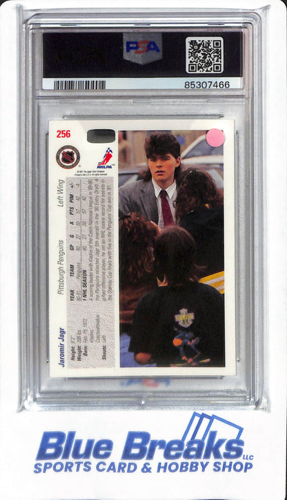 1991 Upper Deck - Jaromir Jagr - #256 - PSA 8 - Pittsburgh Penguins - Hockey