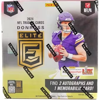 2024 Panini Donruss Elite Football Hobby Box - Sealed Wax