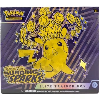 Pokemon Scarlet & Violet: Surging Sparks Elite Trainer Box - Sealed Wax