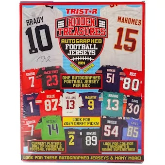 2024 TriStar Hidden Treasures Autographed Football Jerseys Season Edition Hobby Box - Sealed Wax