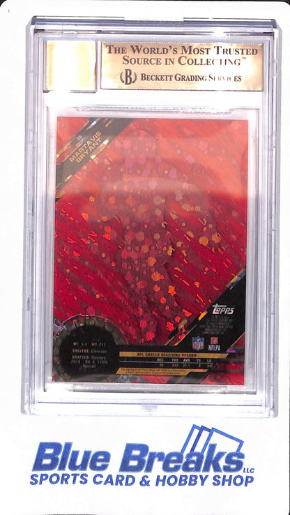 2015 Topps High Tek - Martinis Bryant - # 69 - Pittsburgh Steelers - Football - Red Orbit Diffractor - Autographed - Beckett Pristine 10