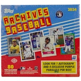 2024 Topps Archives Baseball Collector Box - Sealed Wax