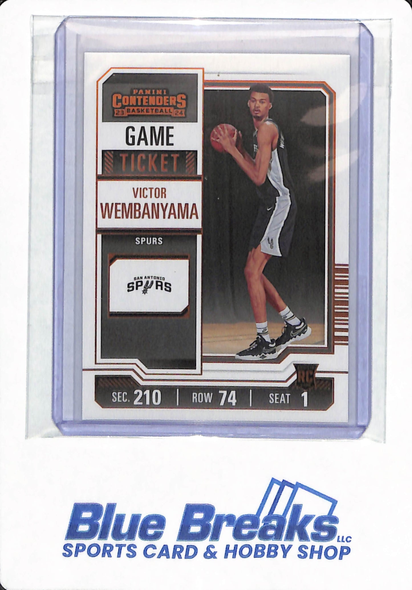 2023-24 Panini Contenders Basketball - Victor Wembanyama - #11 - San Antonio Spurs - Basketball - Game Ticket - Bronze